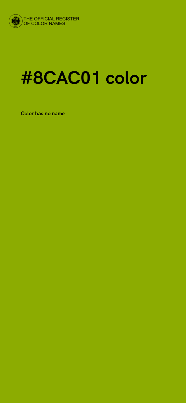 #8CAC01 color image