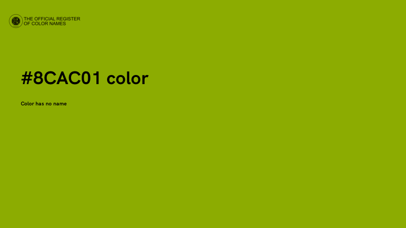 #8CAC01 color image