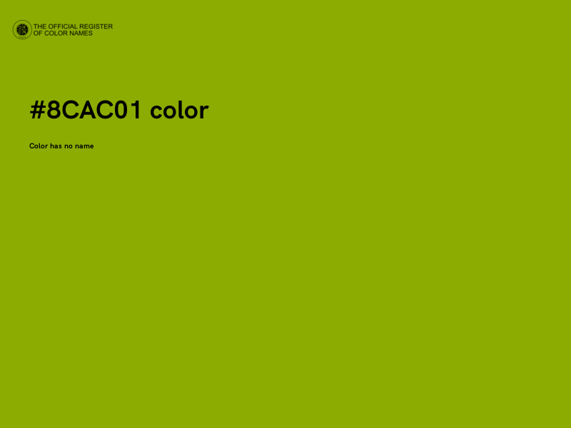 #8CAC01 color image