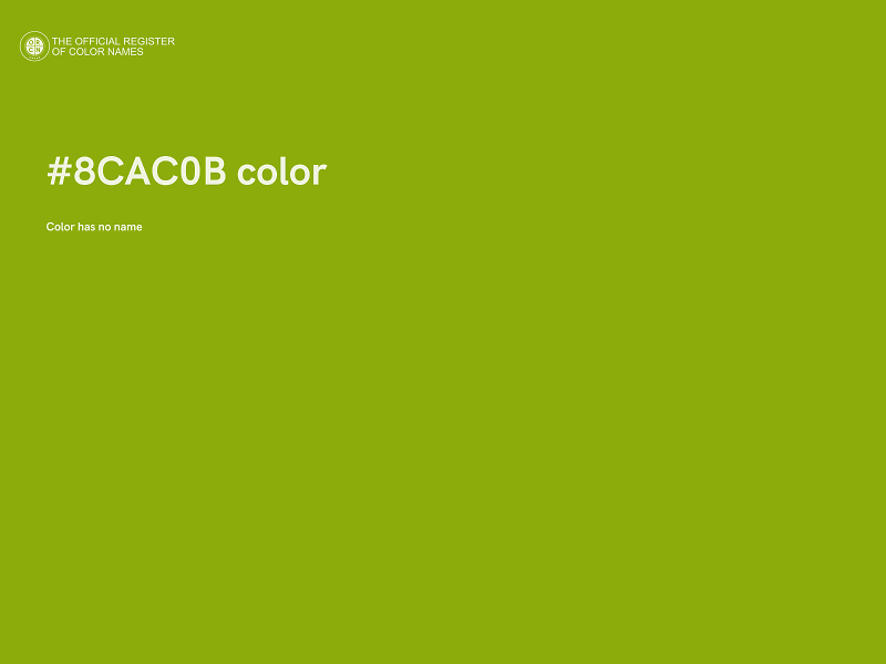 #8CAC0B color image