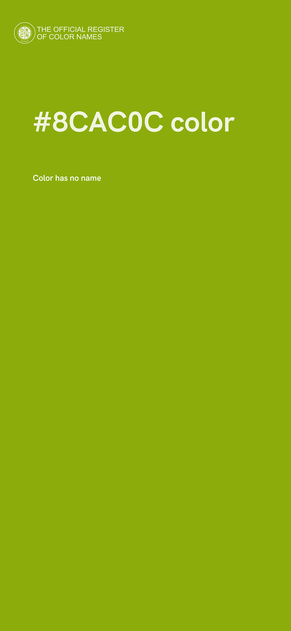 #8CAC0C color image
