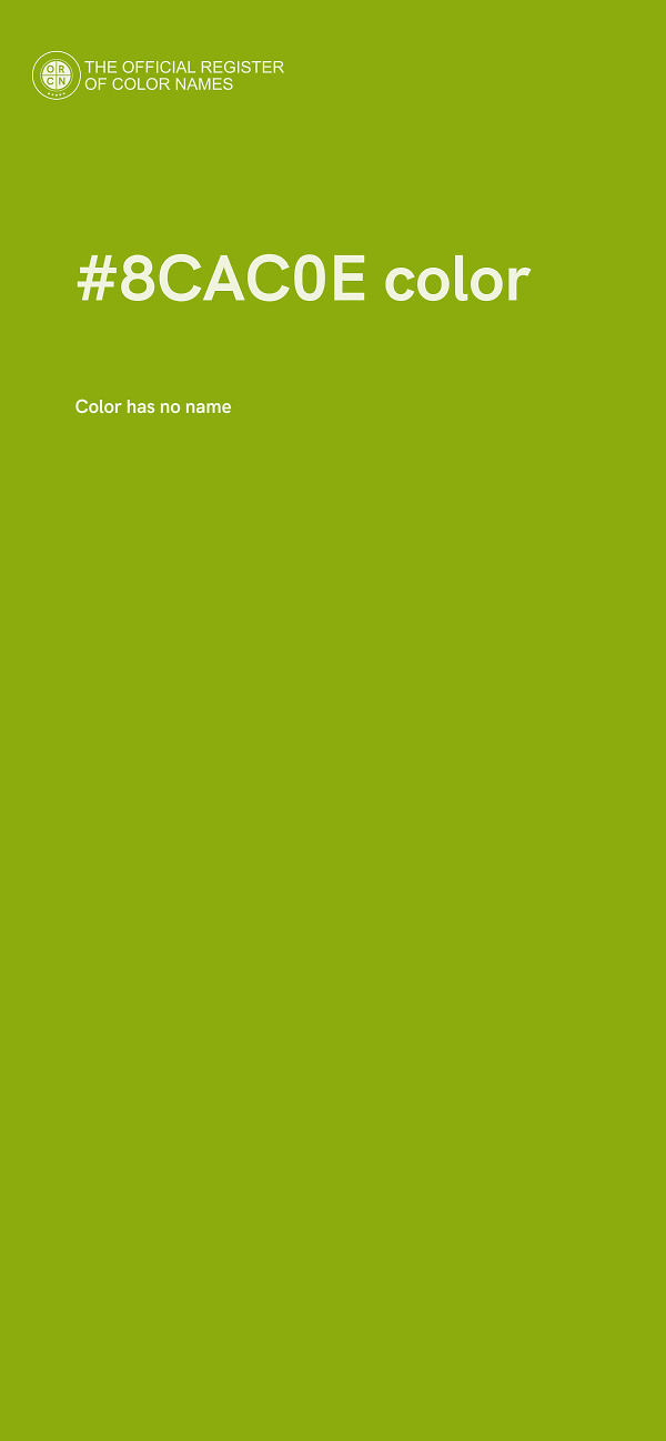 #8CAC0E color image
