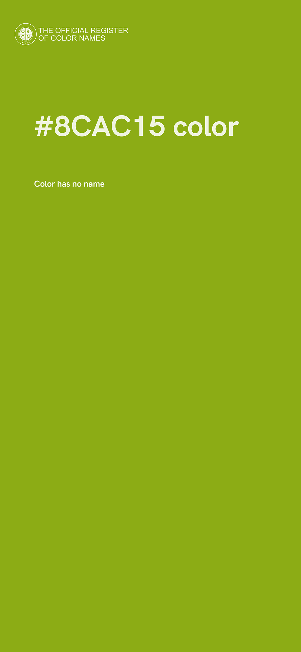 #8CAC15 color image