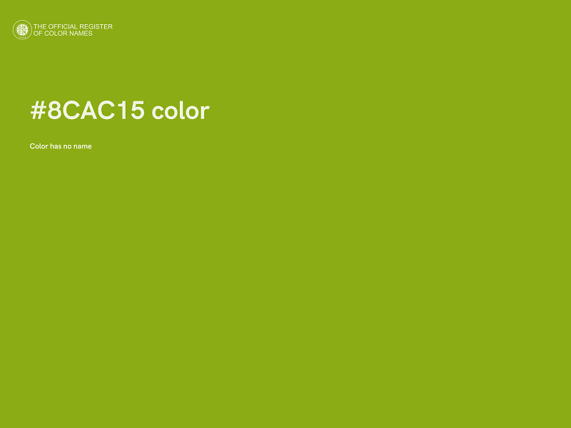 #8CAC15 color image