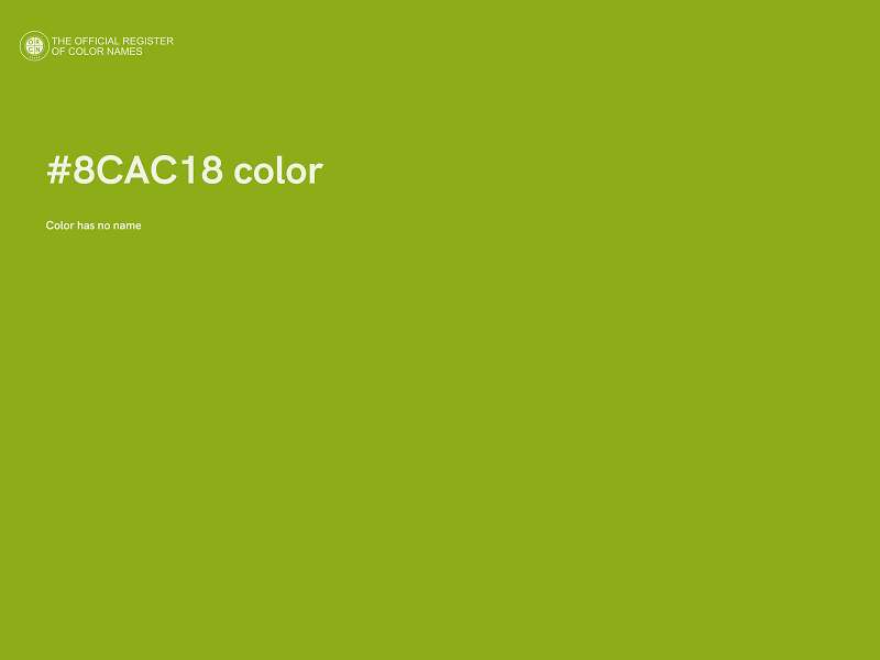 #8CAC18 color image