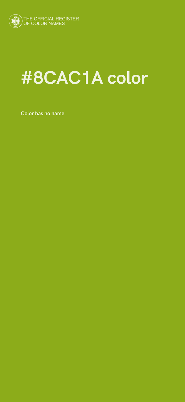 #8CAC1A color image