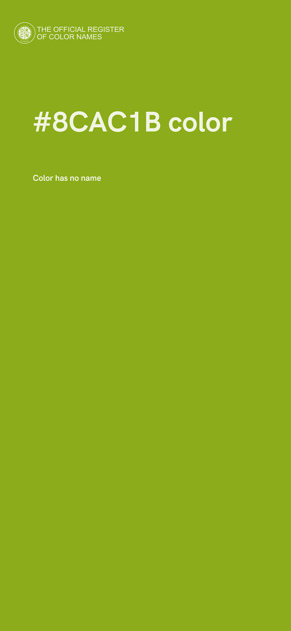 #8CAC1B color image