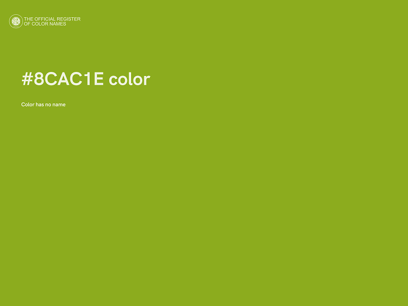 #8CAC1E color image