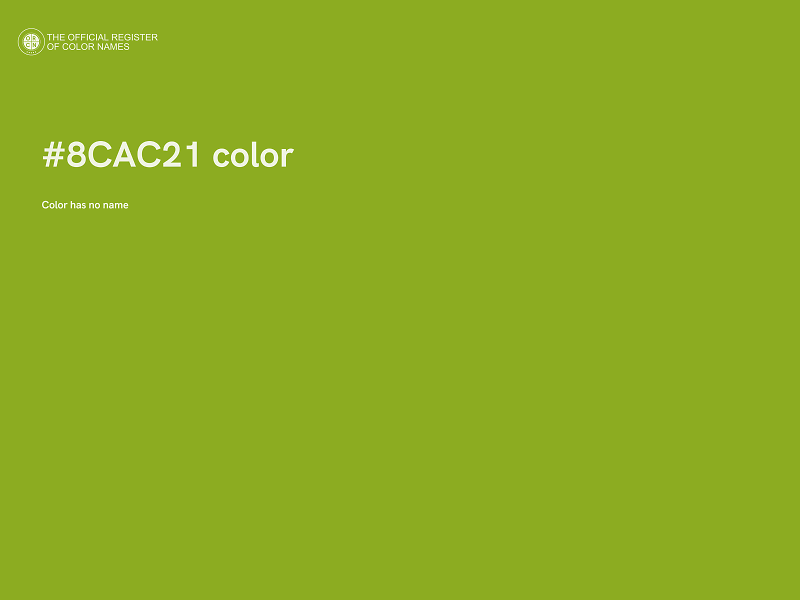 #8CAC21 color image