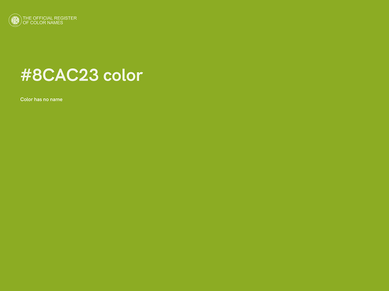 #8CAC23 color image
