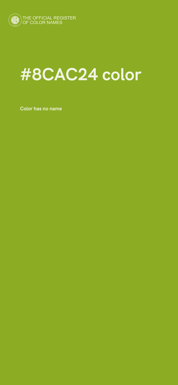 #8CAC24 color image