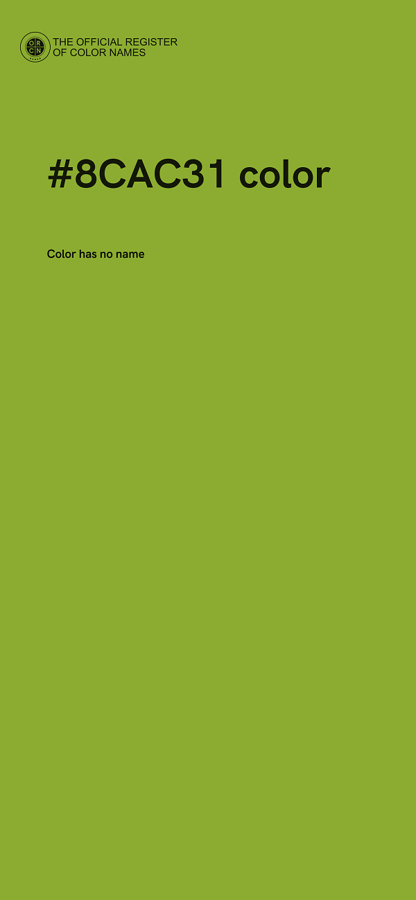 #8CAC31 color image