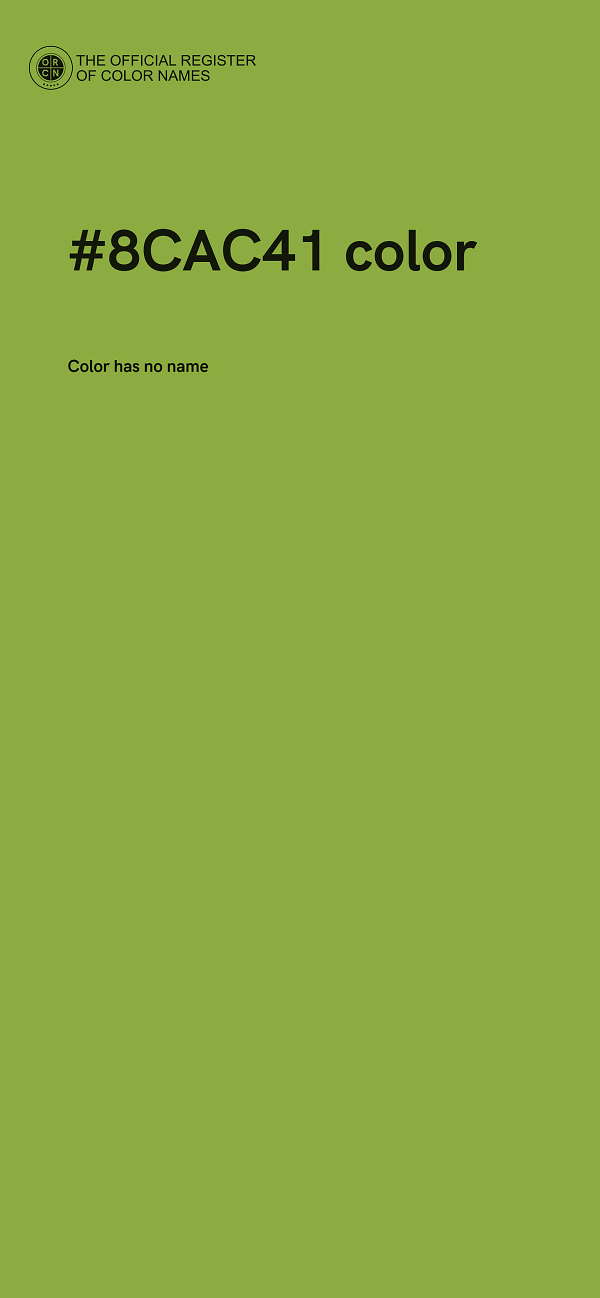 #8CAC41 color image