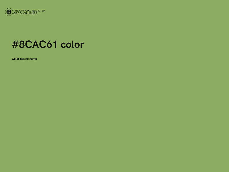 #8CAC61 color image