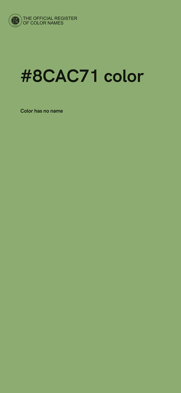 #8CAC71 color image