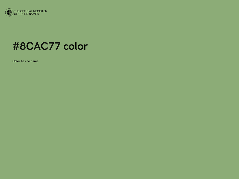 #8CAC77 color image