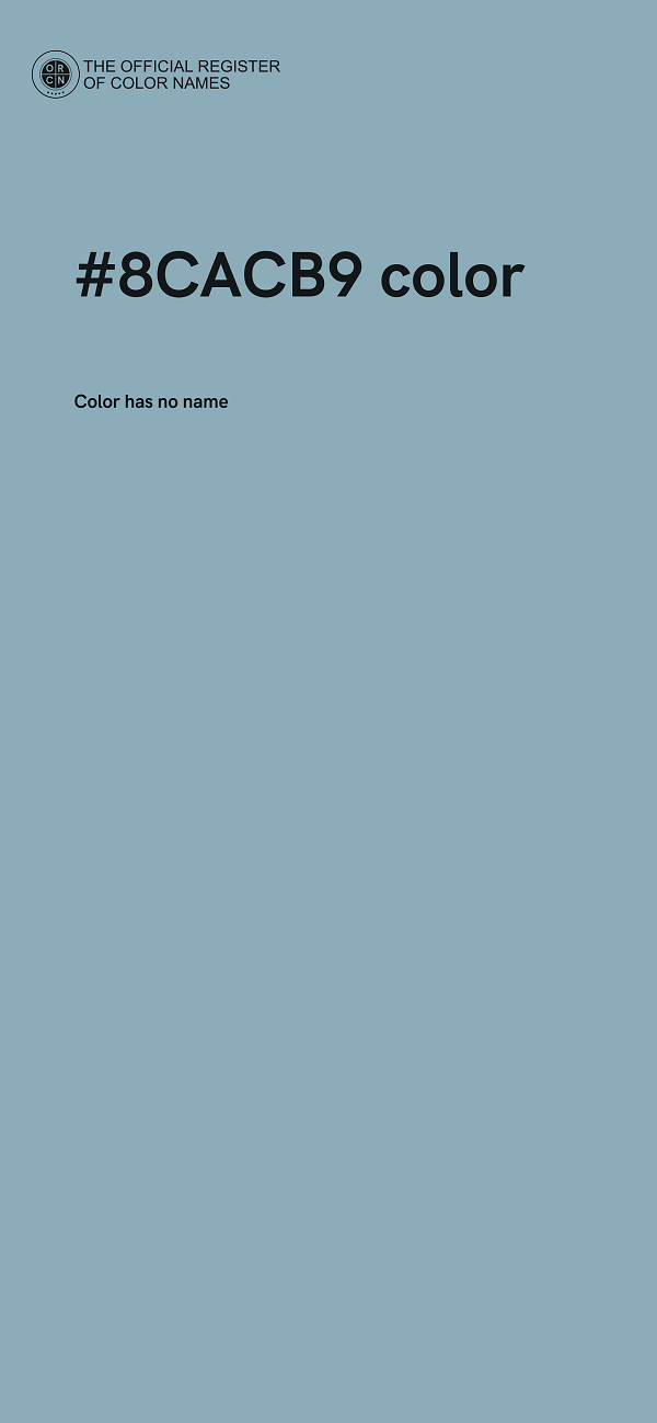 #8CACB9 color image
