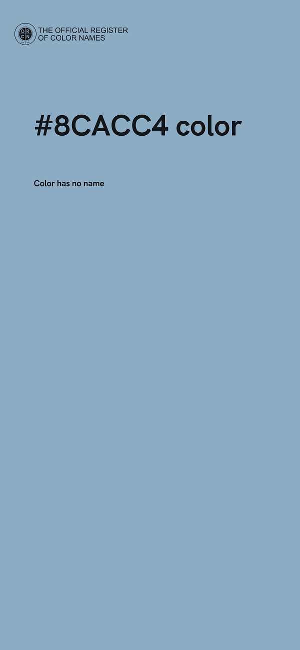 #8CACC4 color image