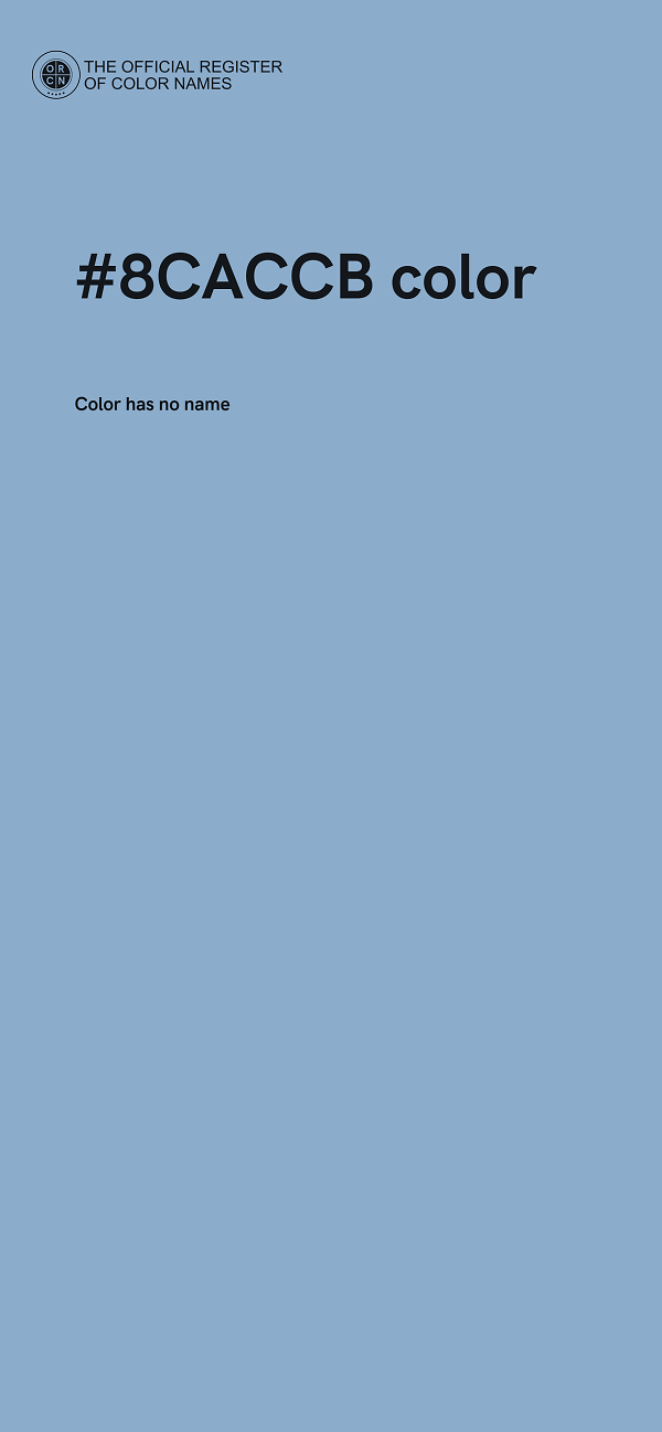 #8CACCB color image