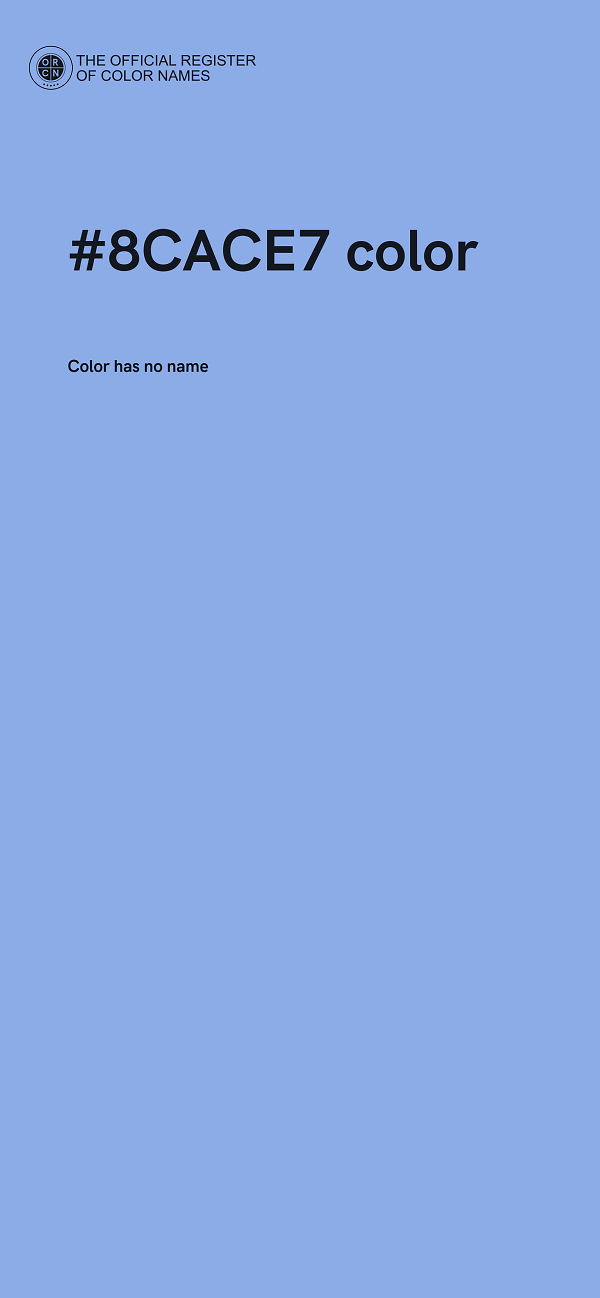 #8CACE7 color image