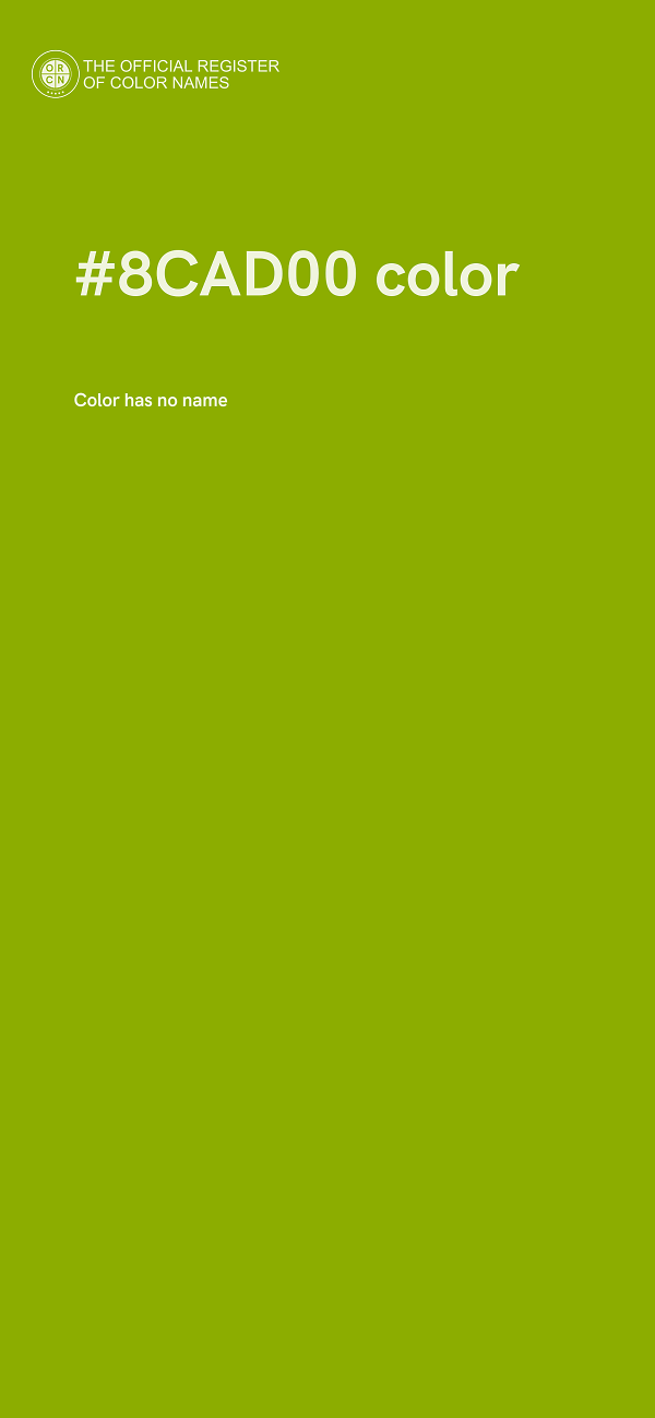 #8CAD00 color image