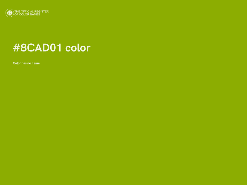 #8CAD01 color image