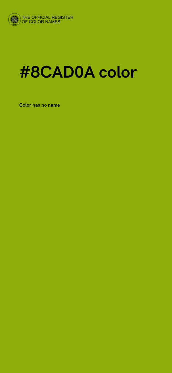 #8CAD0A color image