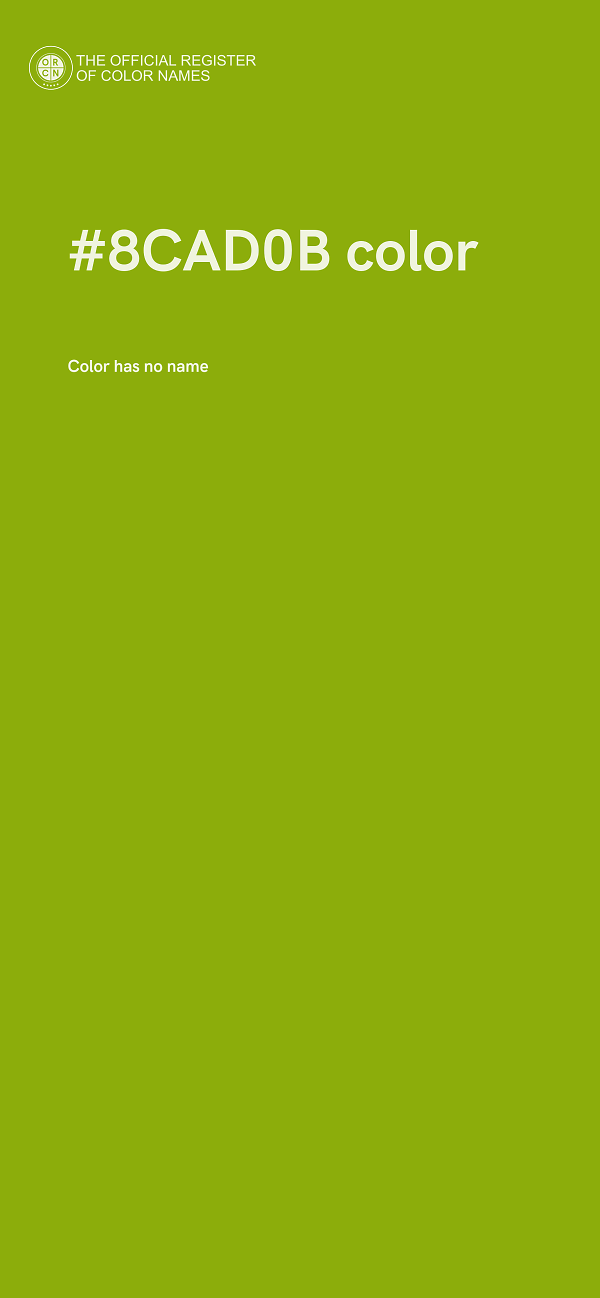 #8CAD0B color image