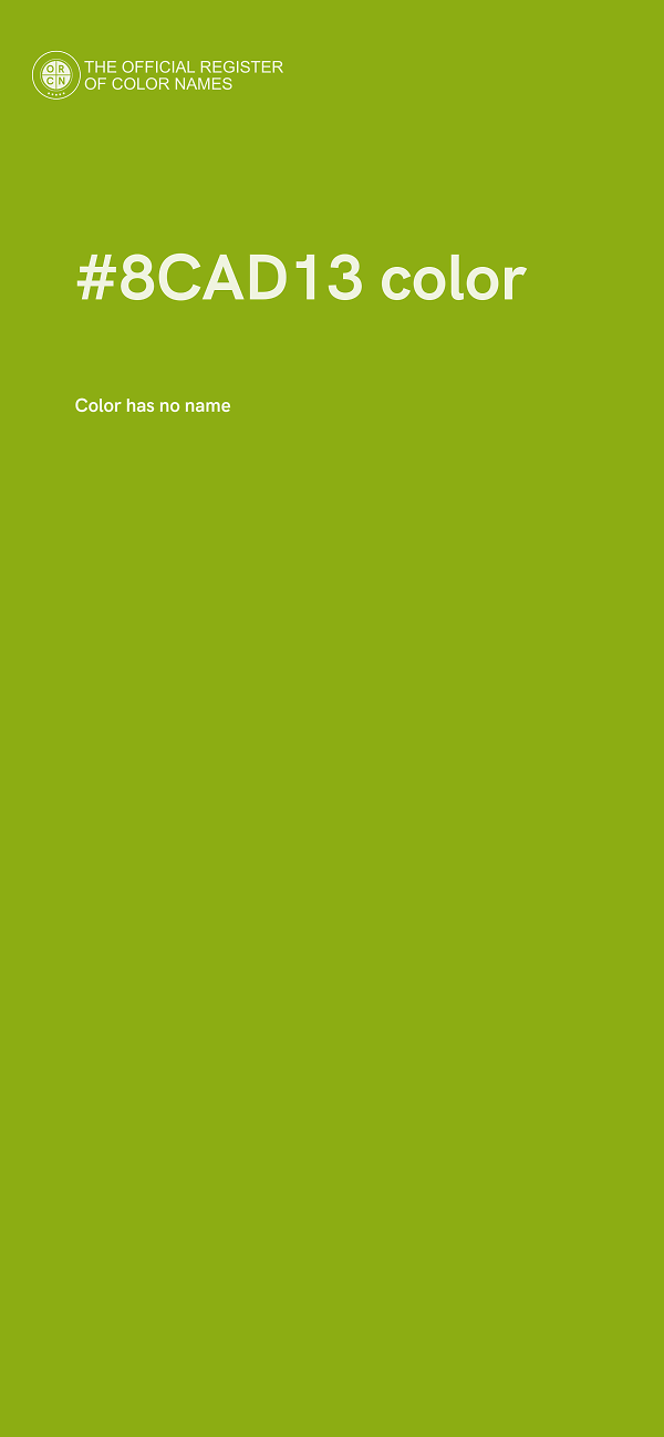 #8CAD13 color image
