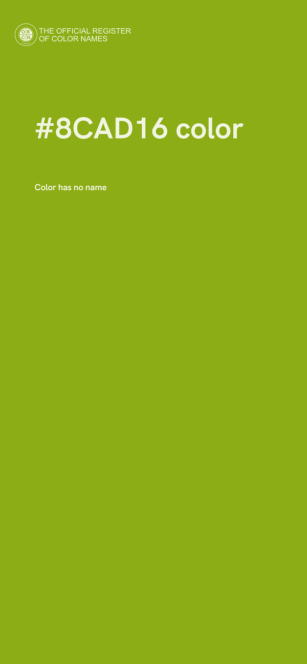 #8CAD16 color image