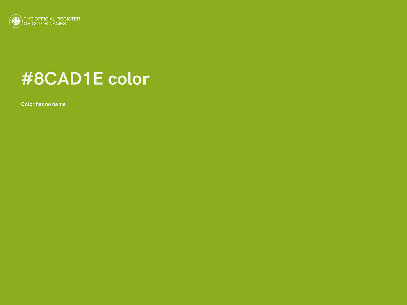 #8CAD1E color image