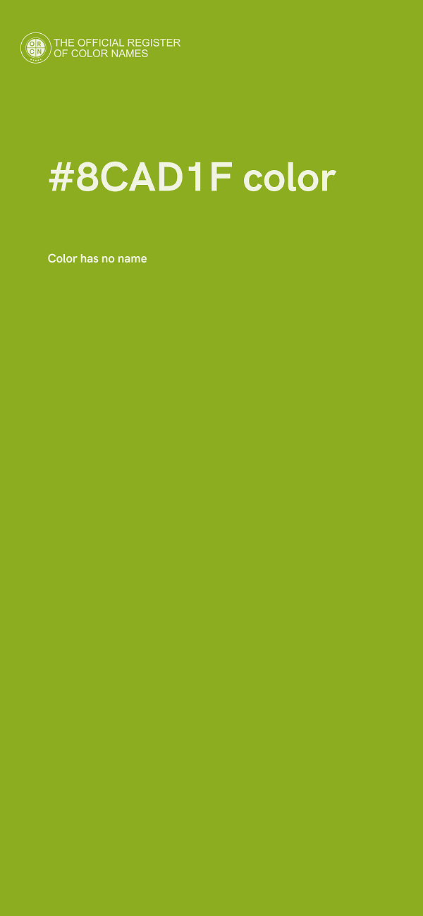 #8CAD1F color image