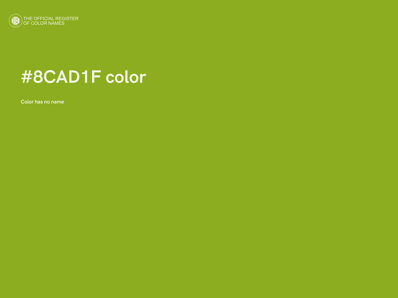 #8CAD1F color image
