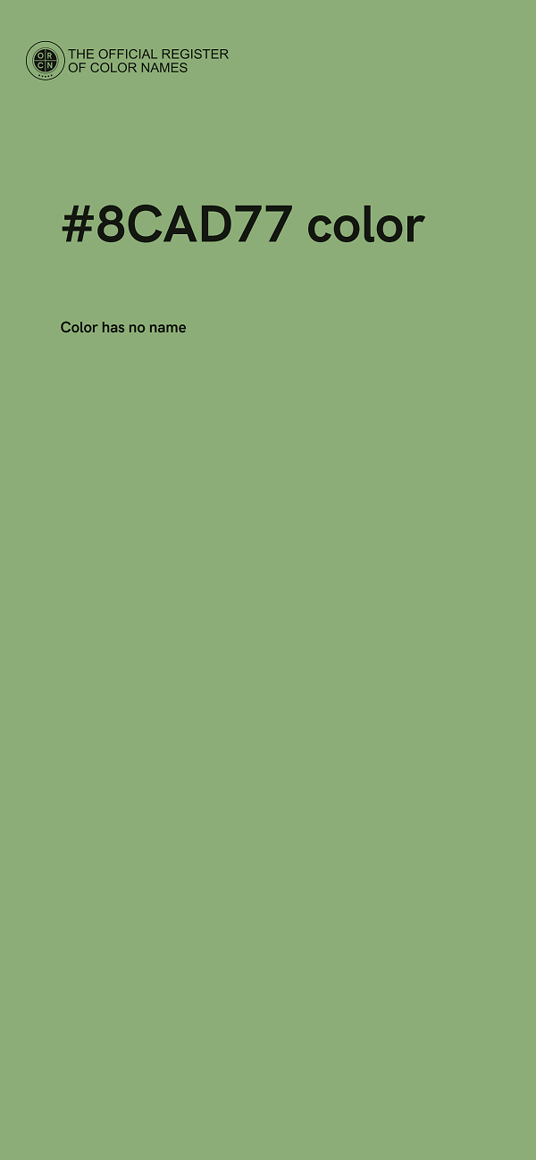 #8CAD77 color image