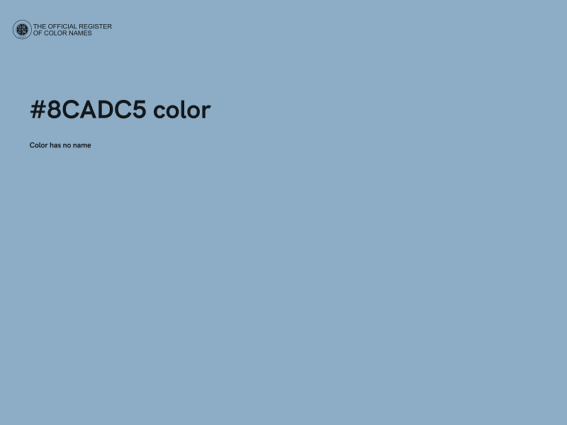 #8CADC5 color image