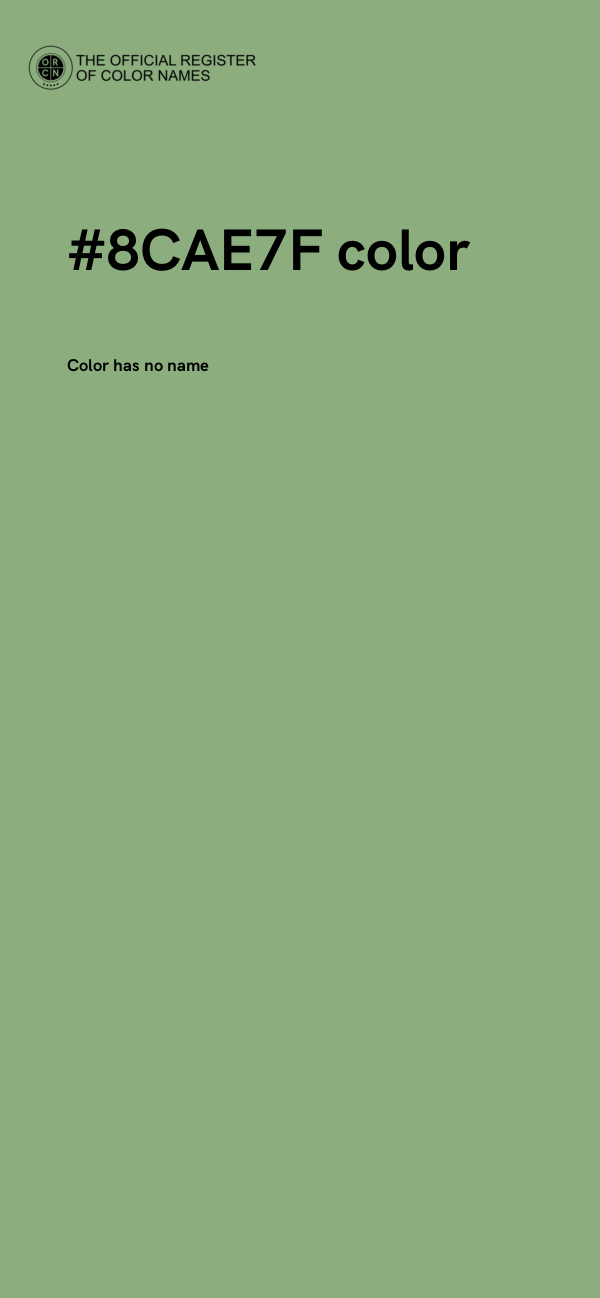#8CAE7F color image