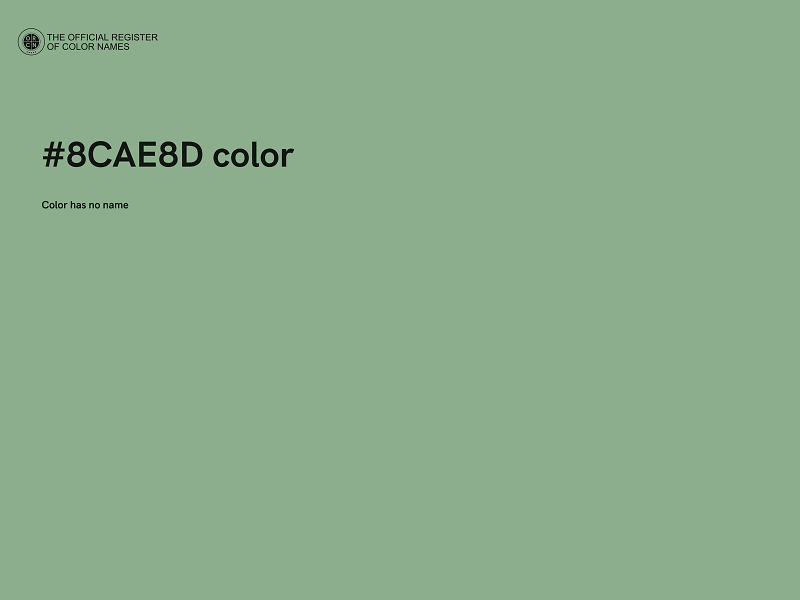 #8CAE8D color image