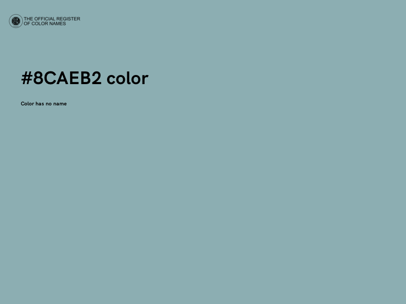 #8CAEB2 color image