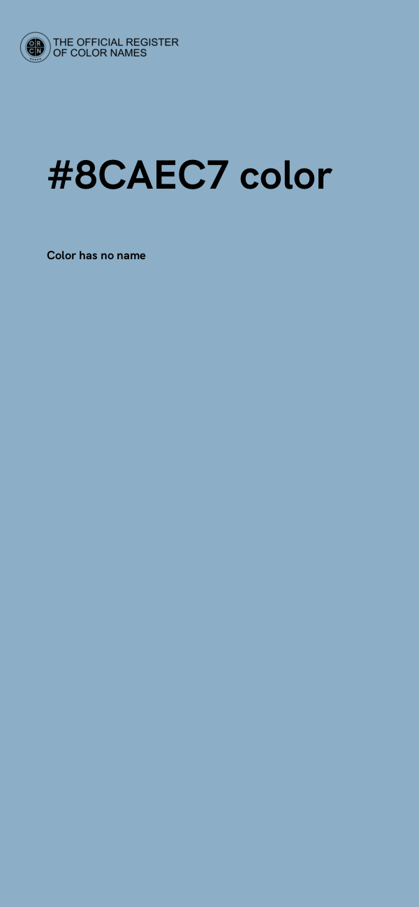 #8CAEC7 color image