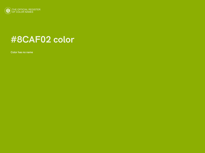 #8CAF02 color image