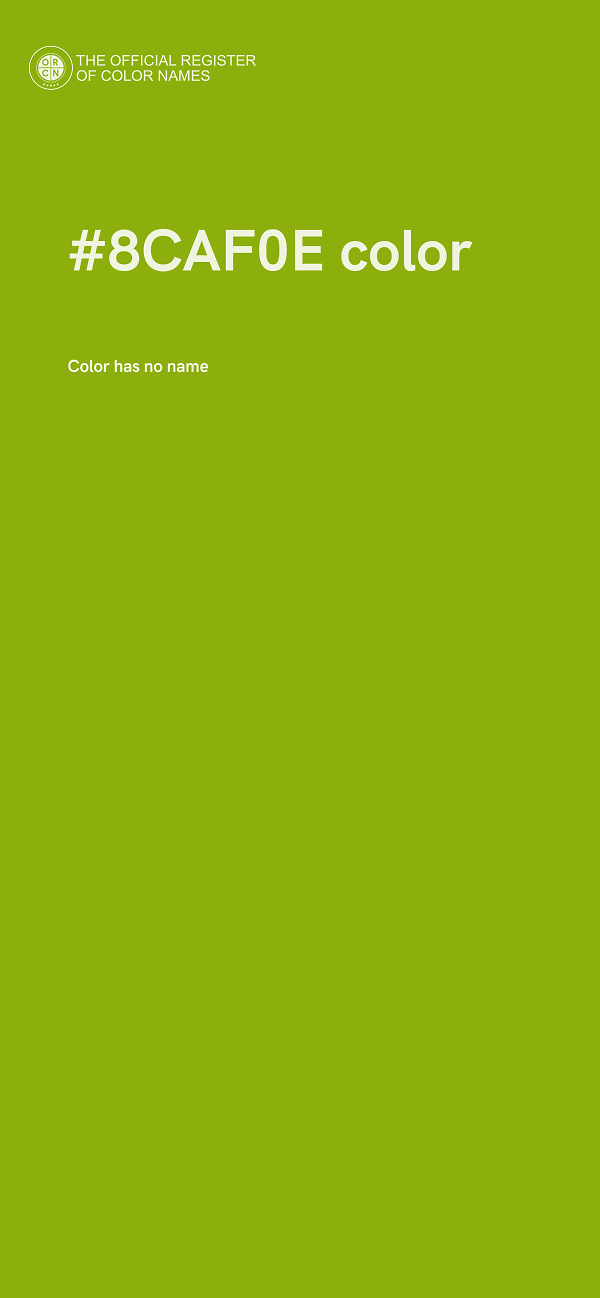 #8CAF0E color image