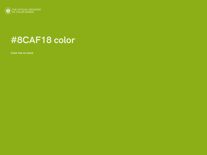 #8CAF18 color image