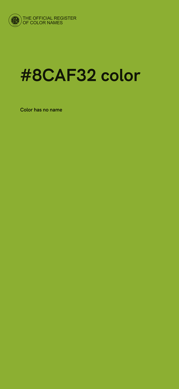 #8CAF32 color image