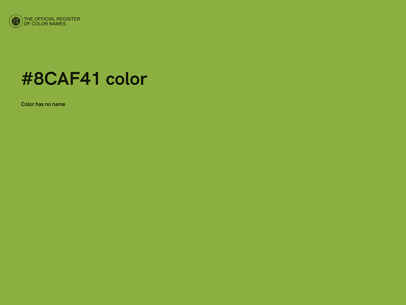 #8CAF41 color image