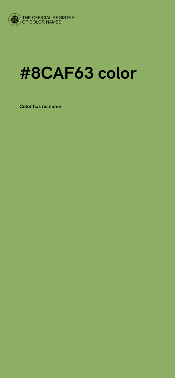 #8CAF63 color image