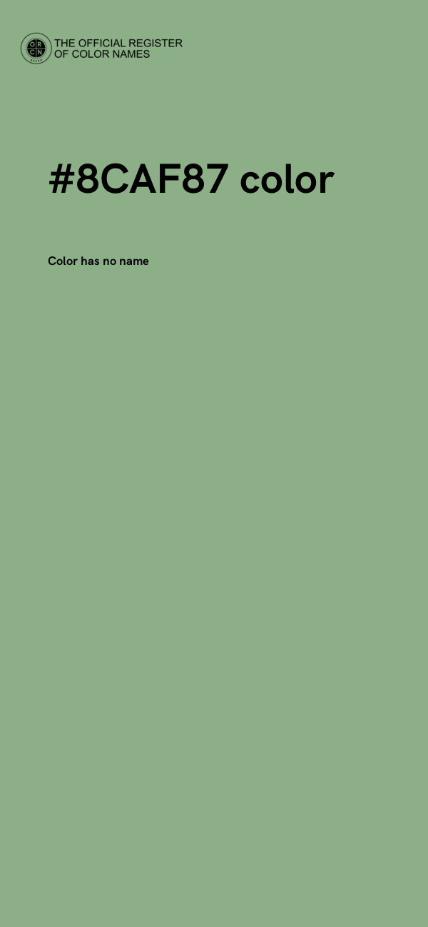 #8CAF87 color image