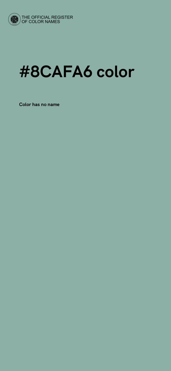 #8CAFA6 color image