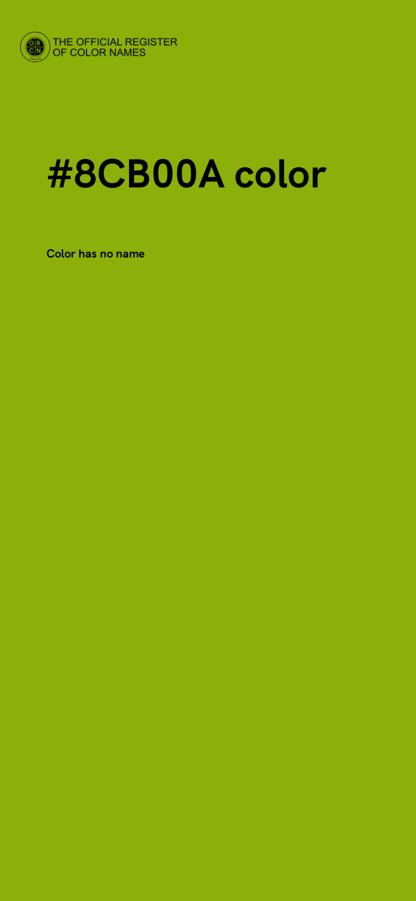 #8CB00A color image