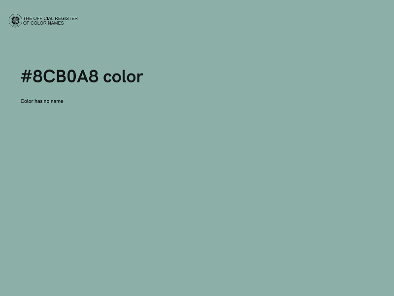 #8CB0A8 color image