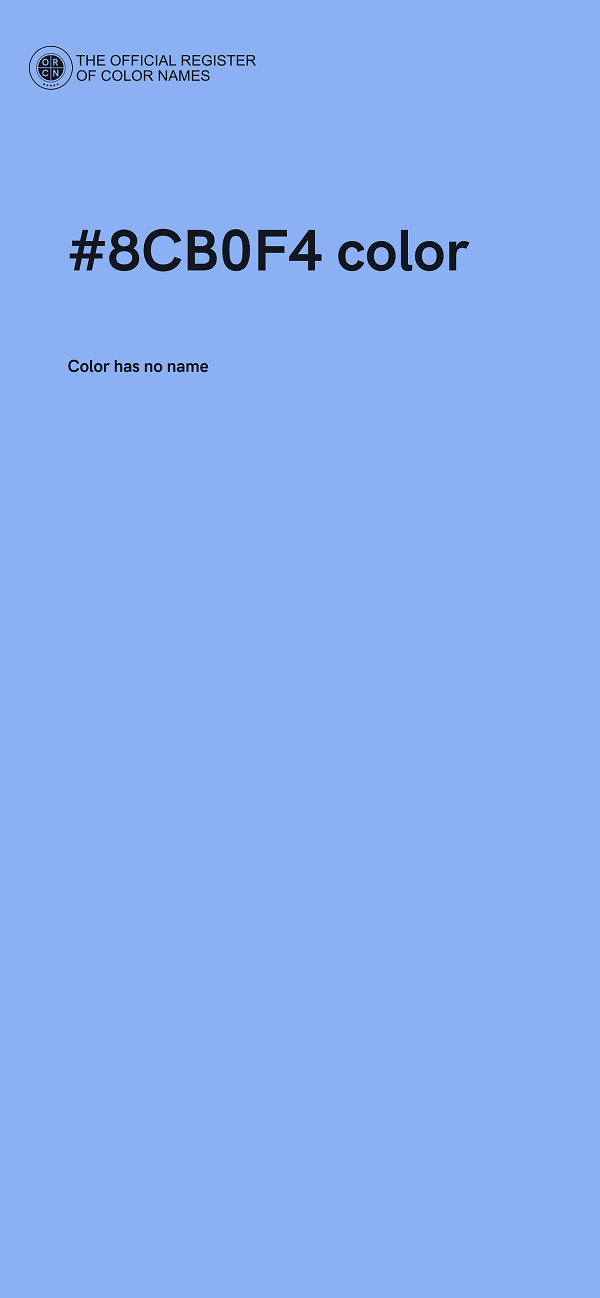#8CB0F4 color image